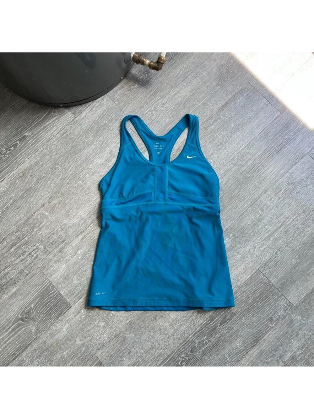 Blue / White Nike Dri-Fit Activewear / Sporty Tank Top Shirt
